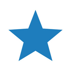 Fototapeta premium Blue Star Vector Illustration