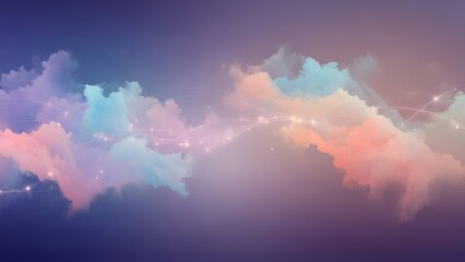 Ethereal Dreamy Clouds with Soft Colors and Gentle Light Effects