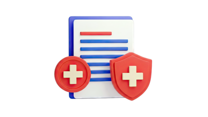 Healthcare insurance and protection icons
