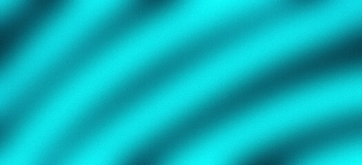 Obraz premium Abstract Grainy Gradient Background with Soft Blur, Teal Cyan Modern Minimal Texture Banner Header Backdrop