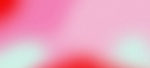 Abstract Grainy Gradient Background with Soft Noise Texture, Pastel Pink Red Mint Modern Banner Header Backdrop