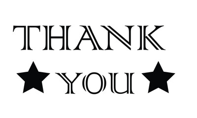 Obraz premium Set of black thank you text illustration,. Thank You” text designs in multiple fonts and styles