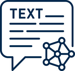 Text Generation AI Icon for Natural Language Processing