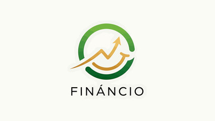 Fototapeta premium Financial growth chart with upward arrow, symbolizing success and prosperity in business and investment