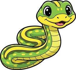 Fototapeta premium Snake on Transparent Background Vector Illustration for Animal and Wildlife Concept