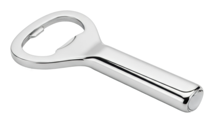 Sleek bottle opener efficient top-down design for clean opening isolated on transparent background
