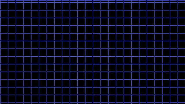 Retro **8-bit Blue Grid** Scrolling Background Arcade Game Style Loop 4K