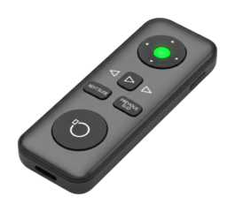 Wireless presentation remote control office technology device view isolated on transparent background