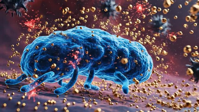 Antioxidants protect immune cells from self-inflicted oxidative damage during defense activity. Cellular glow remains stable, allowing effective function without exhaustion or structural compromise