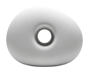 Artistic stone sculptures contemporary minimalist abstract designs isolated on transparent background