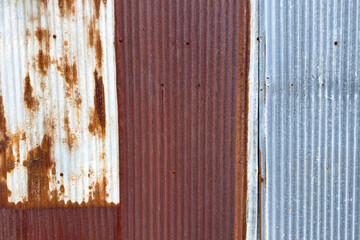 Rusted zinc background, iron texture