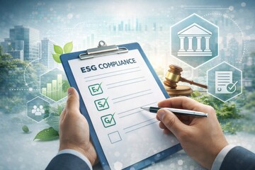 ESG Compliance and Corporate Governance Concept
