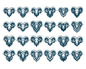 Ram Sheep Head SVG