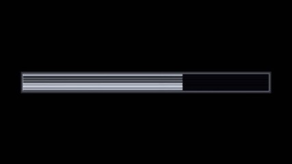Progress bar animation designed for video content in 4k resolution showcasing smooth updates and transitions over time