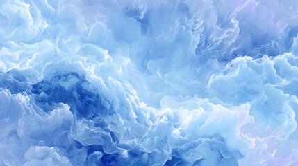 Obraz premium Abstract blue water texture background with white gradient and empty space. Background illustration for desktop wallpaper.