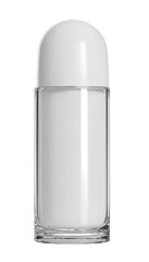 deodorant roll-on bottle isolated on white background.