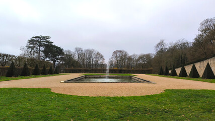 Fototapeta premium fountain at Meudon observatory's garden
