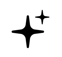 AI star icon. Artificial intelligence symbol. Digital AI robot sign. Magic star burst icon. Smart assistant sign. Modern graphic design element. Vector illustration isolated on white background.