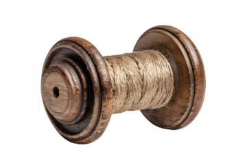 Antique wooden thread spool