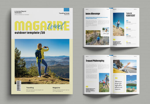 Travel magazine Template
