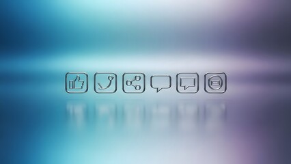 Business word cloud on blue digital background with web symbol and success text