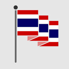 National flag of Thailand design