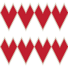 Red Heart Fair isle pattern design