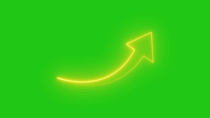 Glowing neon light arrows sign up to down animation concept, Growing graph symbol animation. Neon arrow sign and symbol.
Glowing neon purple arrow left direction icon - Powered by Adobe
