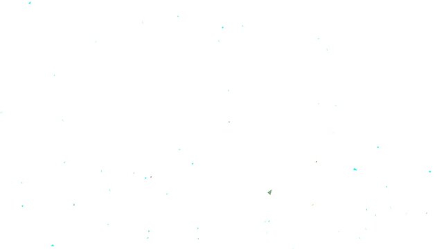 Birthday party and anniversary celebration overlay motion design element. colorful fairy unicorn confetti rain isolated on transparent background. Confetti: Colorful Celebration Falling 4k videos