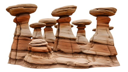 Rock formation illustration isolated on transparent background