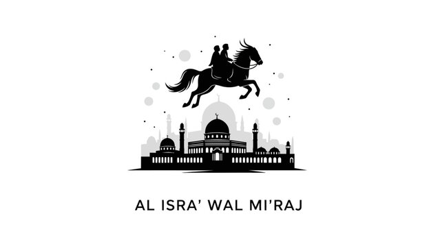 Al Isra Wal Miraj Islamic Prophet Muhammad Night Journey.