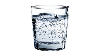 Glass of water, isolated on a transparent background