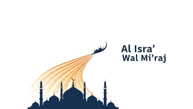Al Isra Wal Miraj Islamic Prophet Muhammad Night Journey.