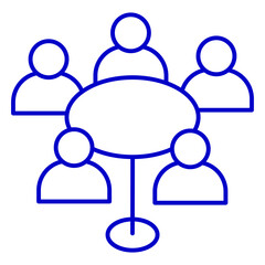 Discussion Group Line Icon