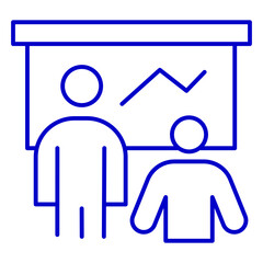 Presentation Board Line Icon