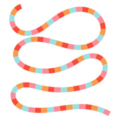 Fototapeta premium Simple Board Game Path