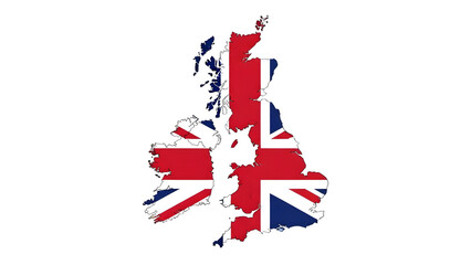 United Kingdom Map Silhouette