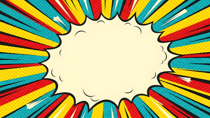 Colorful Comic Speech Bubble