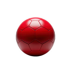 Fototapeta premium Red soccer ball on Transparent Background