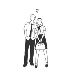 療癒系簡約線條畫，高中生