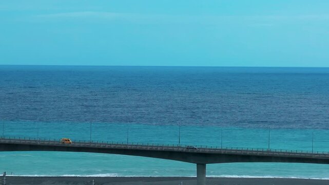 Aerial View of Jinlun Bridge in Taitung, Taiwan.