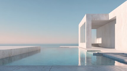 futurist architectural visualisation minimalist architecture and exterior design background 