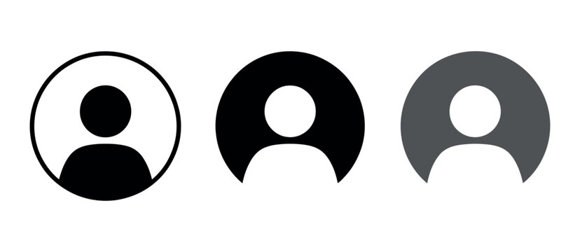 Avatar Account Icon Vector &ndash; Default Social Media Profile Symbol
