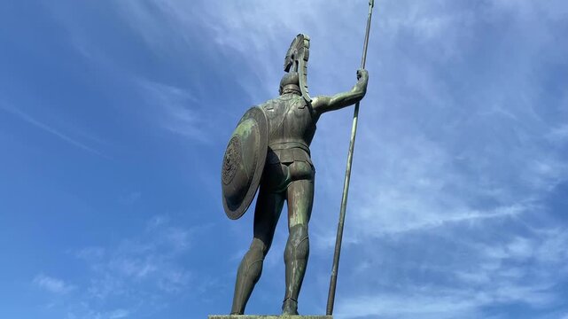 Achilles as guardian of the palace in the gardens Achilleonu