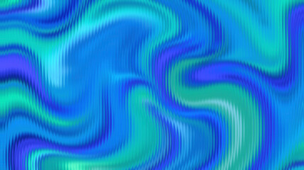 Fototapeta premium Vibrant blue and green abstract background with wavy patterns