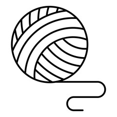 ball of yarn icon vector
