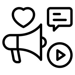 Social Media Engagement Icons