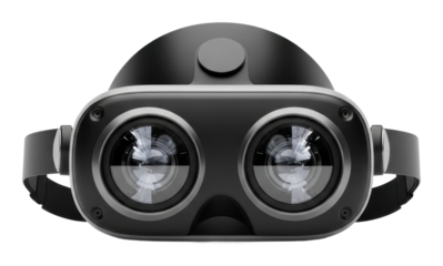 Exploring virtual reality technology headset insights isolated on transparent background