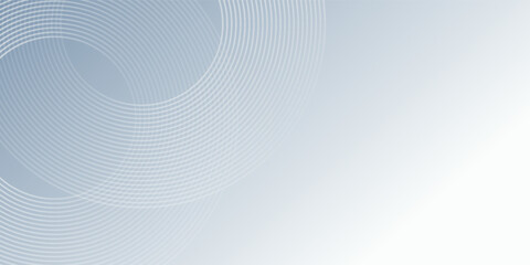 white abstract background with glowing circles. Swirl circular lines pattern. Geometric spiral. Twirl element. Modern graphic design. Futuristic technology concept. © ilham