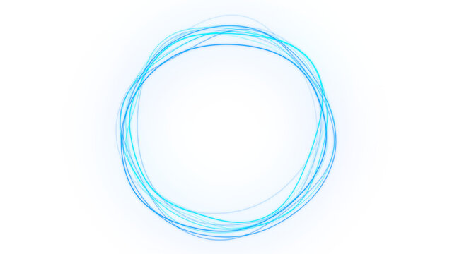 artificial intelligence circle wave animation glowing blue and cyan lines dots leaf abstract vibrant shape virtual assistant technology video